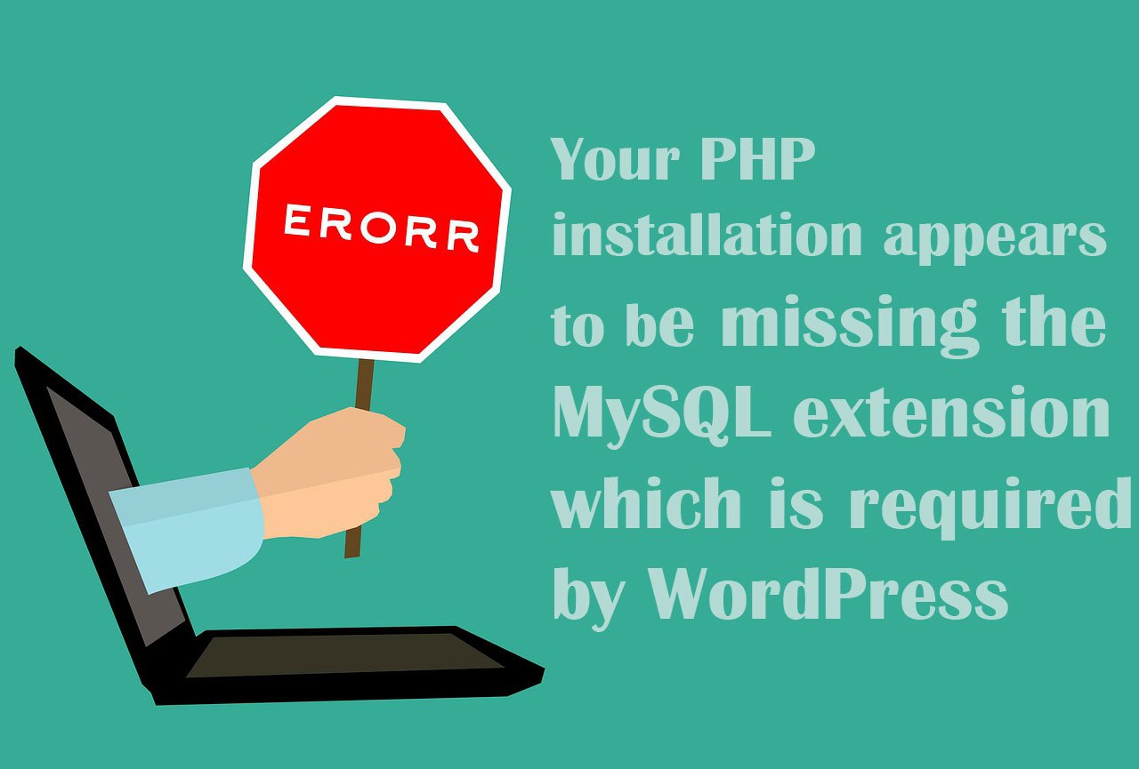 your php installation appears to be missing the mysql extension which is required by wordpress.